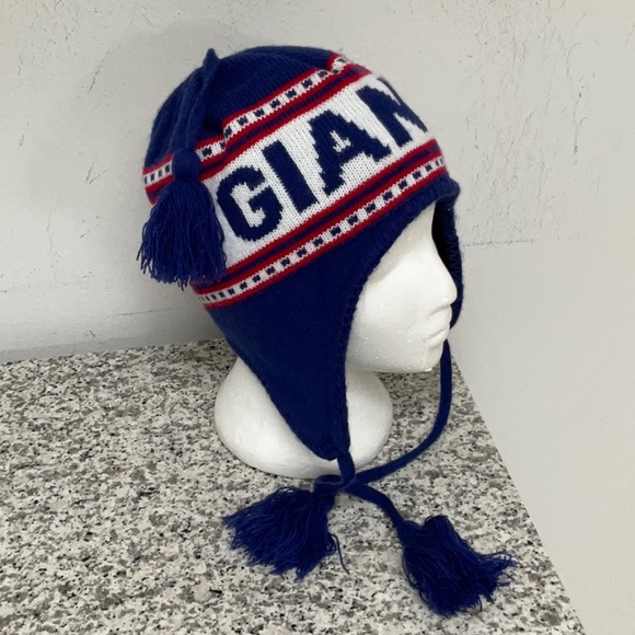 NY Giants NFL Unisex Adult Hat Knit Tassel New York NYG Logo - Picture 2 of 8